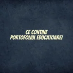 ce contine portofoliul educatoarei