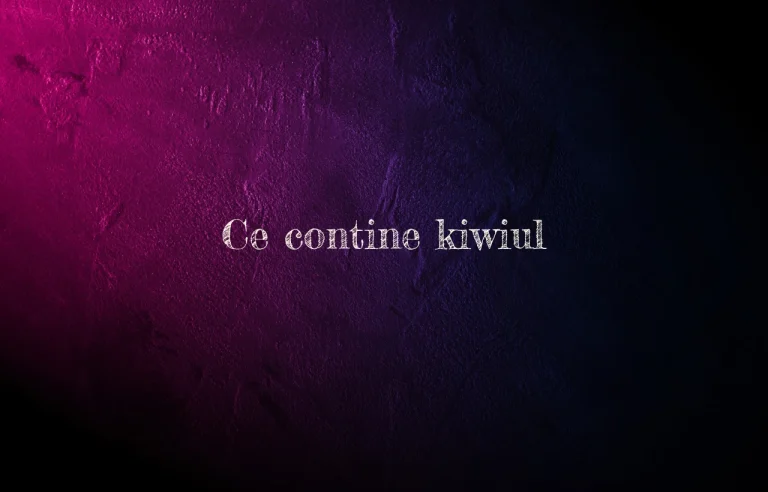 ce contine kiwi