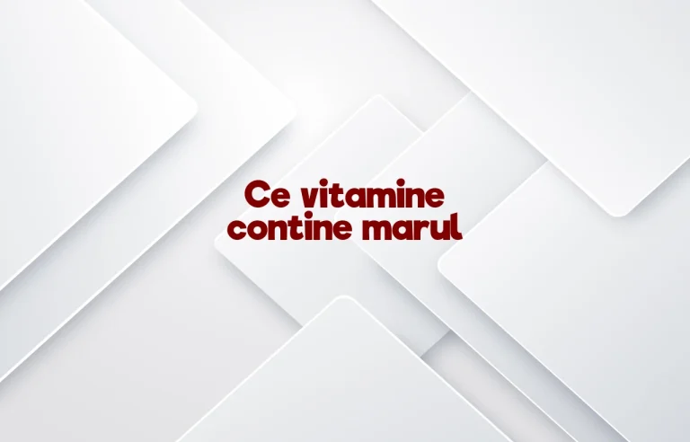 ce vitamine contine marul