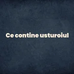 ce contine usturoiul