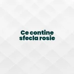 ce contine sfecla rosie