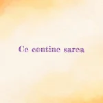ce contine sarea
