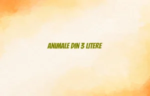 animale din 3 litere
