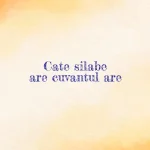 cate silabe are cuvantul are
