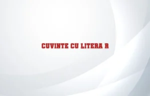 cuvinte cu litera r