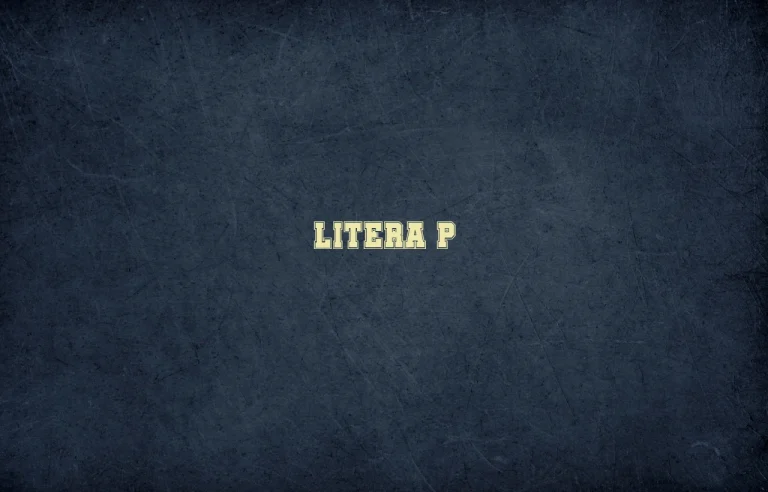 litera p