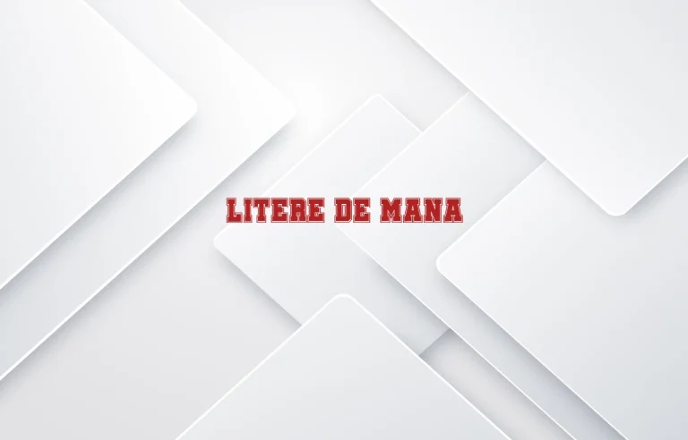 litere de mana