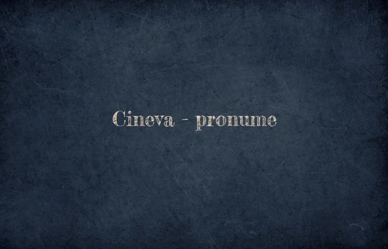 cineva pronume